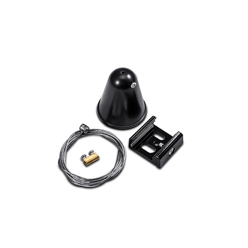 BLACK PENDANT KIT FOR 4 WIRES TRACK 4WKRB