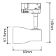 ^TRACK SPOT GU10 4C WHITE No67 TS67GU4CW