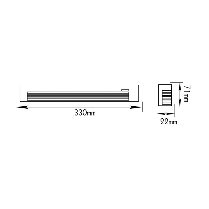 FLUORESCENT LIGHT 1X8W 28068