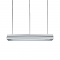 Ceiling lamp 2Χ18W with aluminium frame NM AC.045XF218C