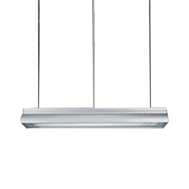 Ceiling lamp 2Χ18W with aluminium frame NM AC.045XF218C