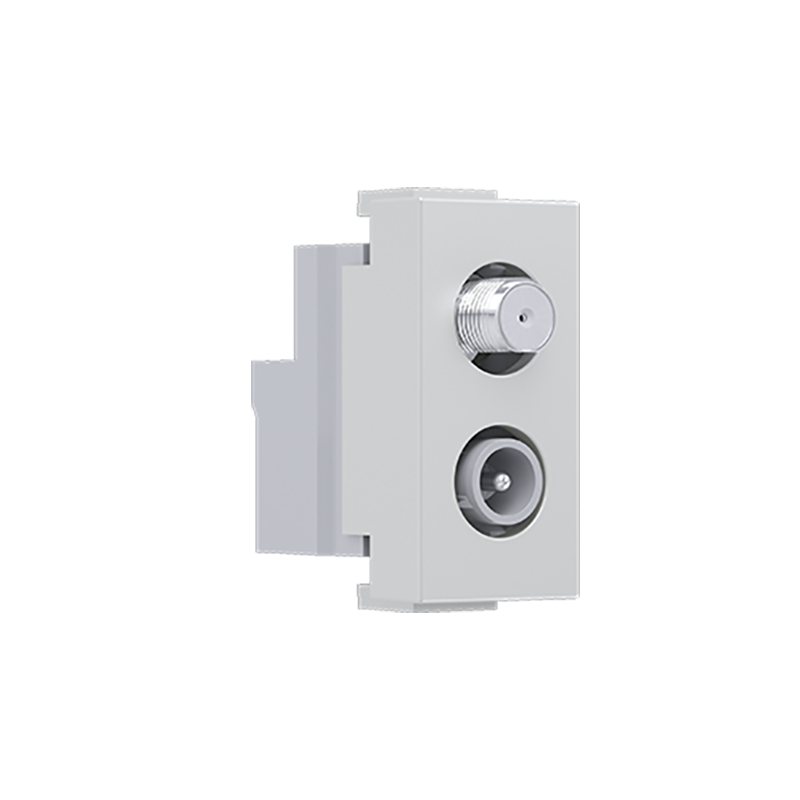 ^ MODYS SAT TV-R SOCKET THROUGH-LINE IVORY 1 M. IP20 10101312243