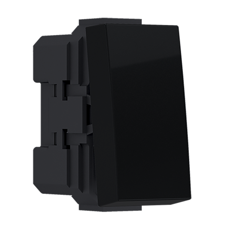 ^ MODYS 1 WAY SWITCH MATT BLACK 1 M. 1P 10AX 250VAC IP20 10101312301