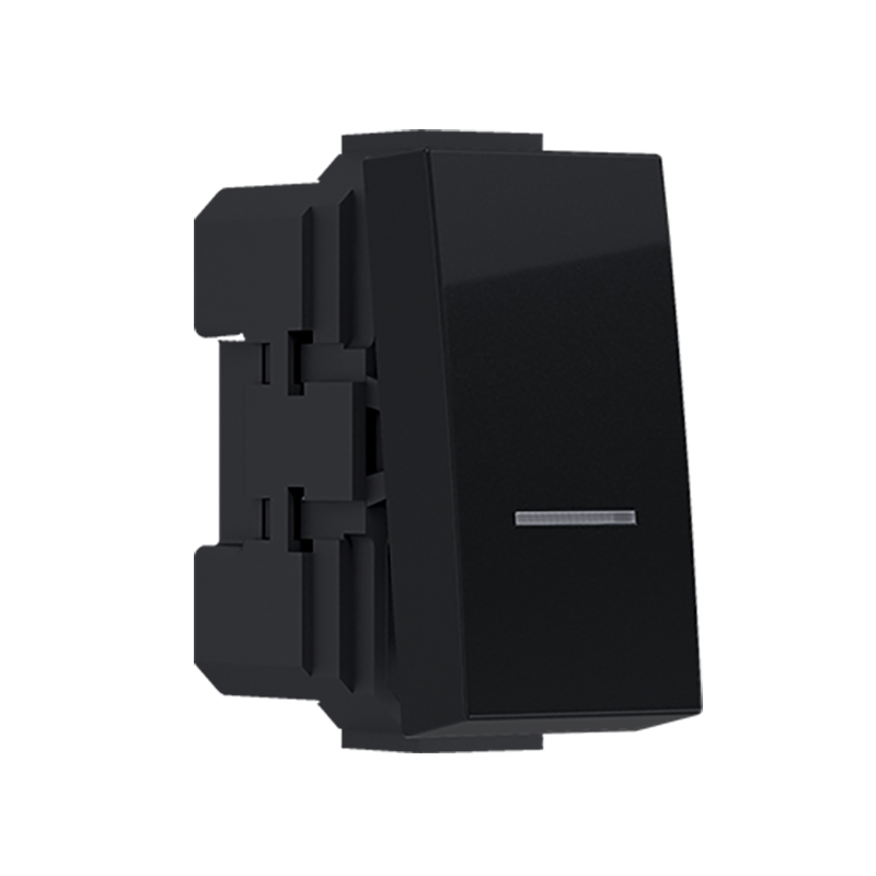 ^MODYS CONTROL 2 WAY SWITCH MATT BLACK 1 M. 1P 10AX 250VAC IP20 10101312302