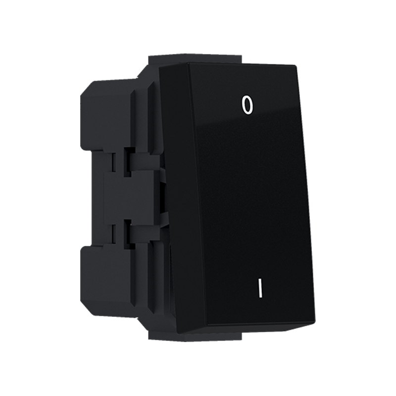 ^MODYS 2-POLE SWITCH (0-1) MATT BLACK 1 M. 2P 10AX 250VAC IP20 10101312305
