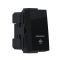 ^MODYS PUSH BUTTON SWITCH WITH INDICATOR & SYMBOL LIGHT MATT BLACK 1 M. 1P 10A 250VAC IP20 10101312307