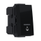 ^MODYS PUSH BUTTON SWITCH WITH INDICATOR & SYMBOL BELL MATT BLACK 1 M. 1P 10A 250VAC IP20 10101312308
