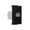 ^ MODYS TELEPHONE SOCKET MATT BLACK 1 M. RJ11 CAT.3 IP20 10101312326