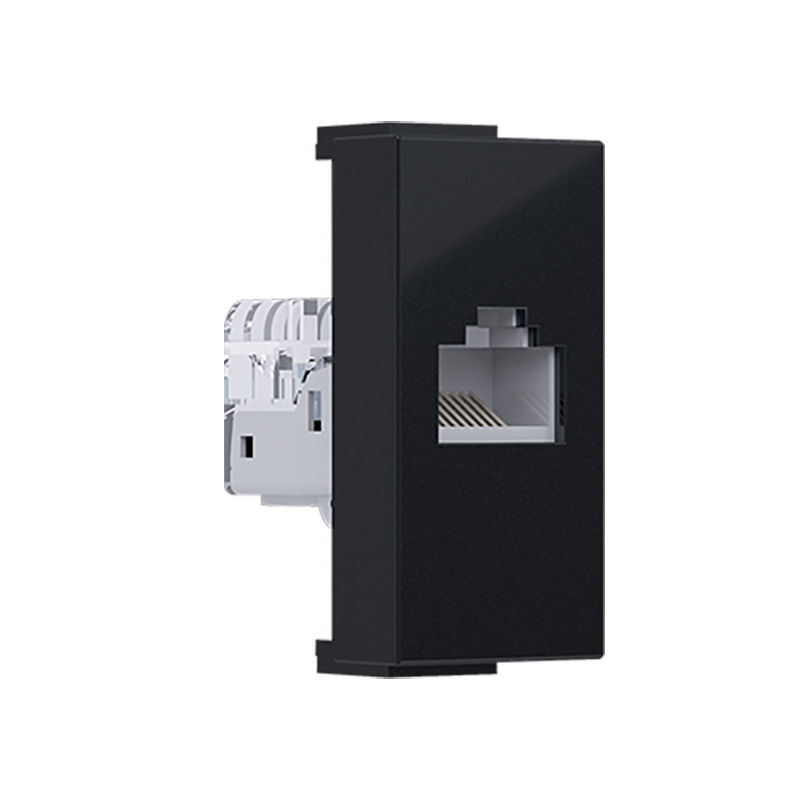 ^ MODYS DATA SOCKET MATT BLACK 1 M. RJ45 CAT.5Ε UNSCREENED IP20 10101312327