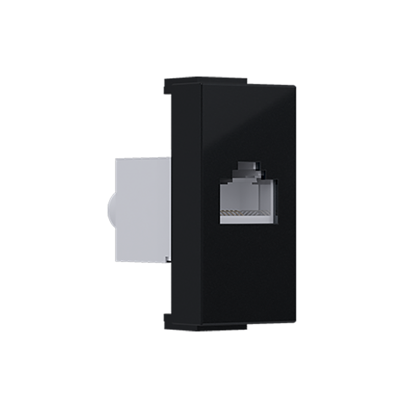 ^ MODYS DATA SOCKET MATT BLACK 1 M. RJ45 CAT.6A SCREENED IP20 10101312330