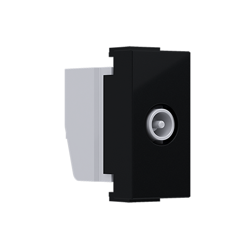 ^ MODYS TV-R SOCKET END-LINE MATT BLACK 1 M. IP20 10101312344