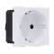 ^ MODYS SCHUKO SOCKET WHITE 2 M. 2P+E 16A 250VAC IP20 10101312400
