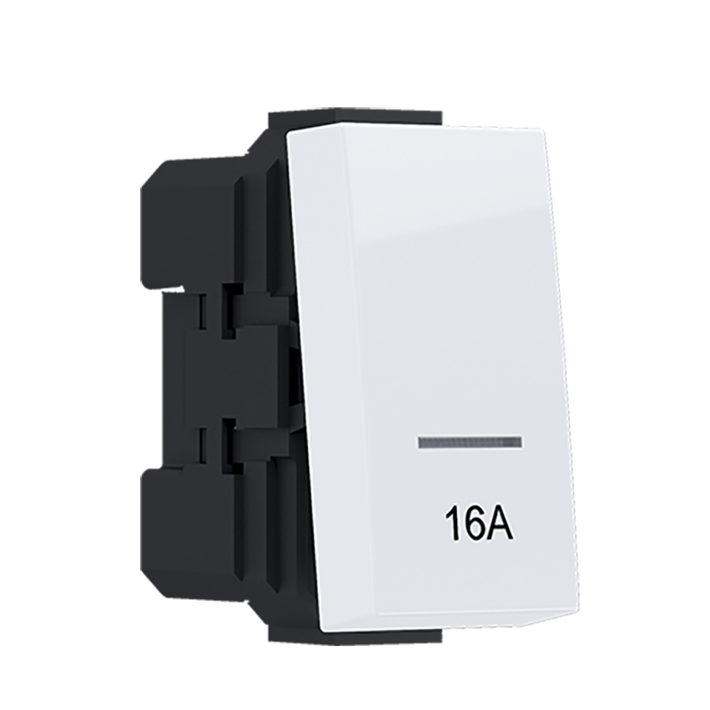 ^MODYS 2-POLE SWITCH (0-1) WITH 16A INDICATOR WHITE 1 M. 2P 16AX 250VAC IP20 10101312406