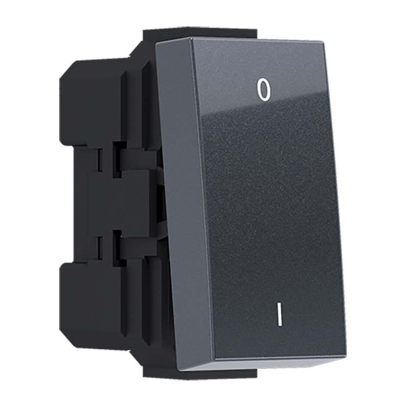 ^MODYS 2-POLE SWITCH (0-1) ANTHRACITE 1 M. 2P 10AX 250VAC IP20 10101312425