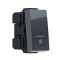 ^MODYS PUSH BUTTON SWITCH WITH INDICATOR & SYMBOL LIGHT ANTHRACITE 1 M. 1P 10A 250VAC IP20 10101312427