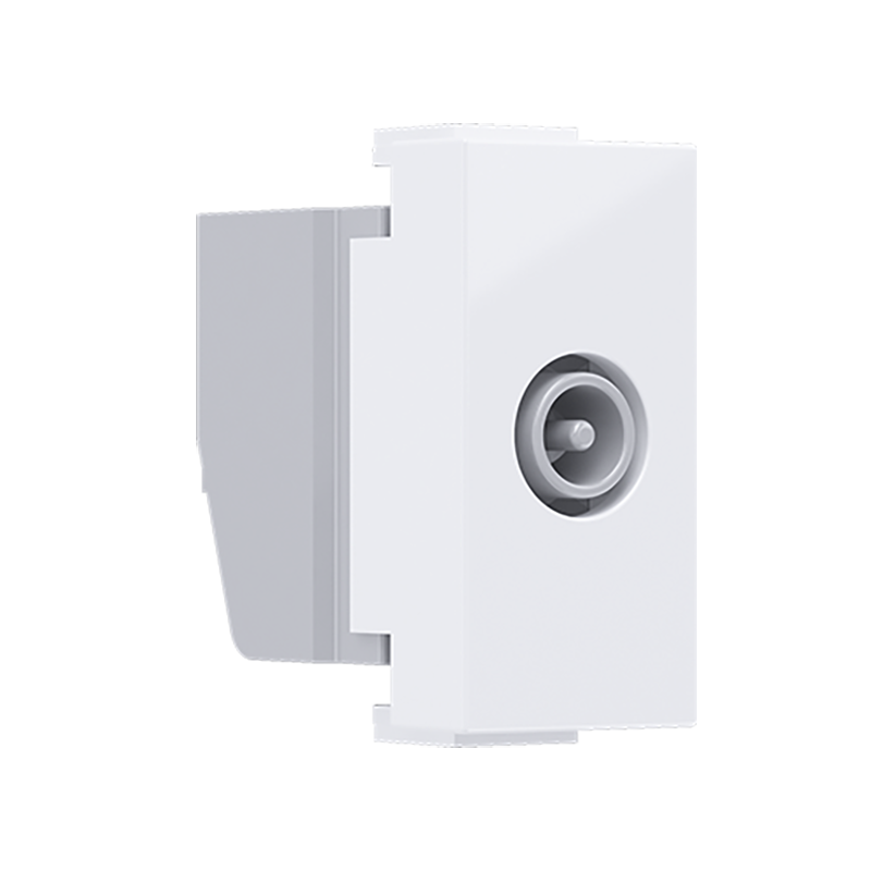 ^ MODYS TV-R SOCKET THROUGH-LINE WHITE 1 M. IP20 10101312466