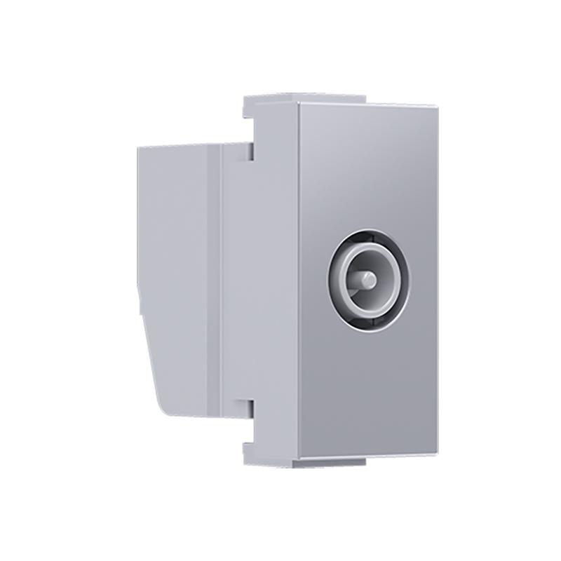 ^ MODYS TV-R SOCKET THROUGH-LINE SILVER 1 M. IP20 10101312476