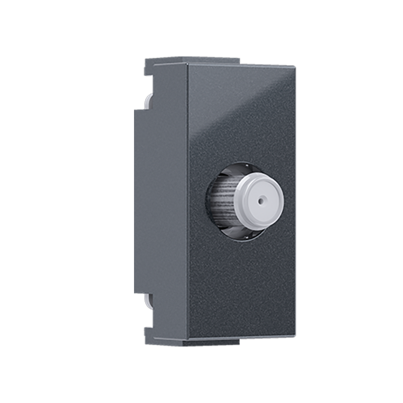 ^ MODYS SAT SOCKET FEMALE CONNECTOR ANTHRACITE 1 M. END-LINE IP20 10101312484