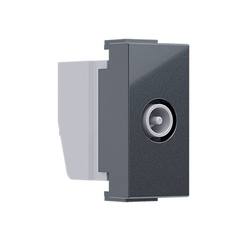 ^ MODYS TV-R SOCKET THROUGH-LINE ANTHRACITE 1 M. IP20 10101312486
