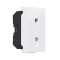 ^ MODYS EURO SOCKET WITH SHUTTERS WHITE 1 M. 2P 10A 250VAC IP20 10101312520