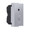 ^ MODYS EURO SOCKET WITH SHUTTERS SILVER 1 M. 2P 10A 250VAC IP20 10101312526