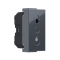 ^ MODYS EURO SOCKET WITH SHUTTERS ANTHRACITE 1 M. 2P 10A 250VAC IP20 10101312532