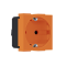 ^ MODYS SCHUKO SOCKET ORANGE ANTIBACT. 2 M. 2P+E 16A 250VAC IP20 10101312567