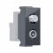 ^ MODYS SAT TV-R SOCKET END-LINE ANTHRACITE 1 M. IP20 10101312610