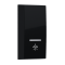 ^ MODYS BUTTON WITH INDICATOR & LIGHT SYMBOL 1 M. MATT BLACK 10101333511