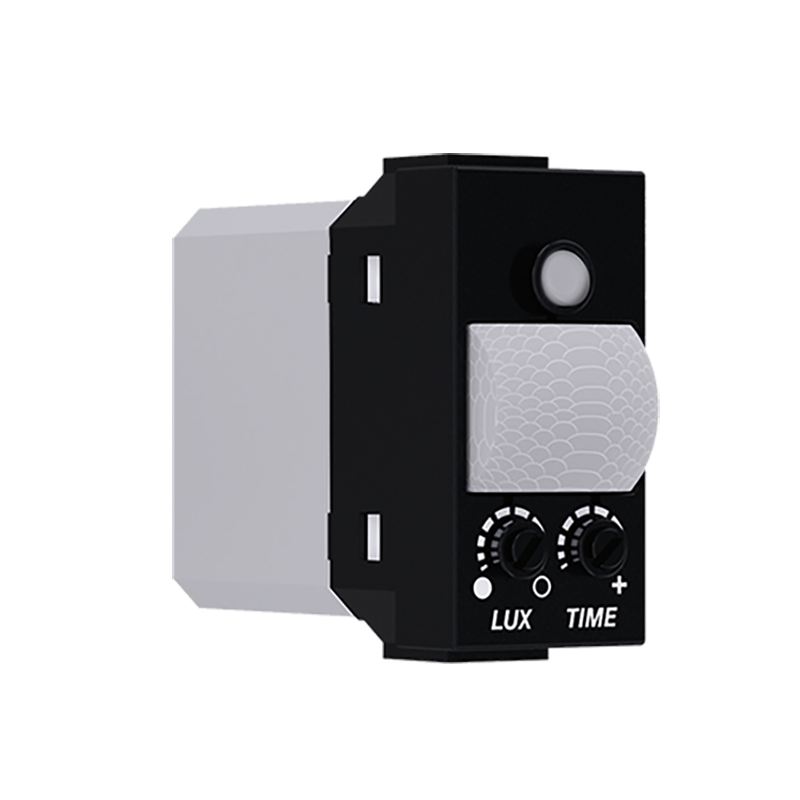 ^ MODYS PIR MOTION DETECTOR MATT BLACK 1 M. 1P 5(1)A 230VAC IP20 10101412353