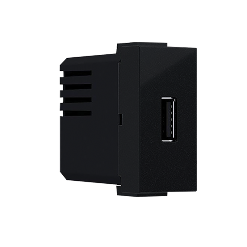 ^ MODYS USB CHARGER MATT BLACK 1 M. 1xUSB 5VDC 1.2A IP20 10101412354