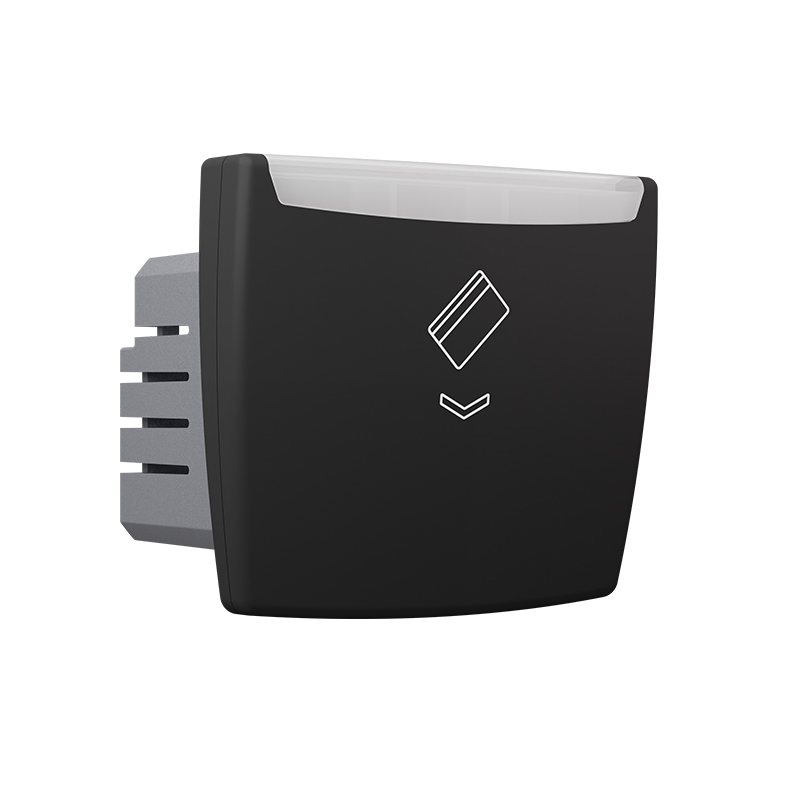 ^ MODYS MECHANICAL CARD SWITCH 220V 10A IP 20 MATT BLACK 10101412381