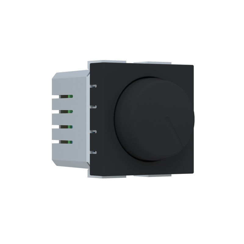 ^ MODYS ROTARY 2-WAY DIMMER LED (7-110W) 2ΣΤ. 250VAC IP20 MATT BLACK 10101412397