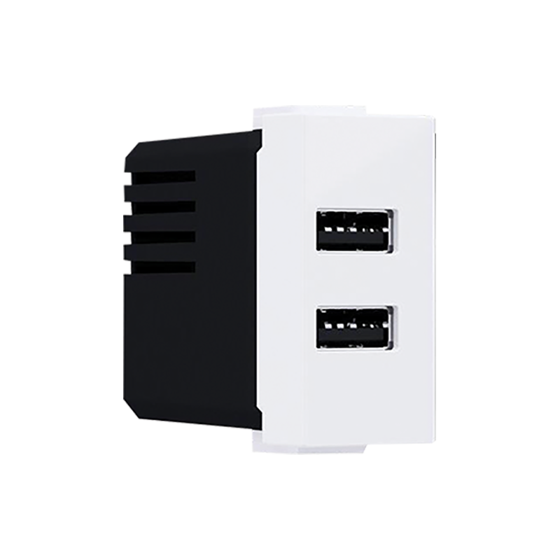 ^ MODYS USB CHARGER WHITE 1 M. 2XUSB 5VDC 2X1.2A IP20 10101412821
