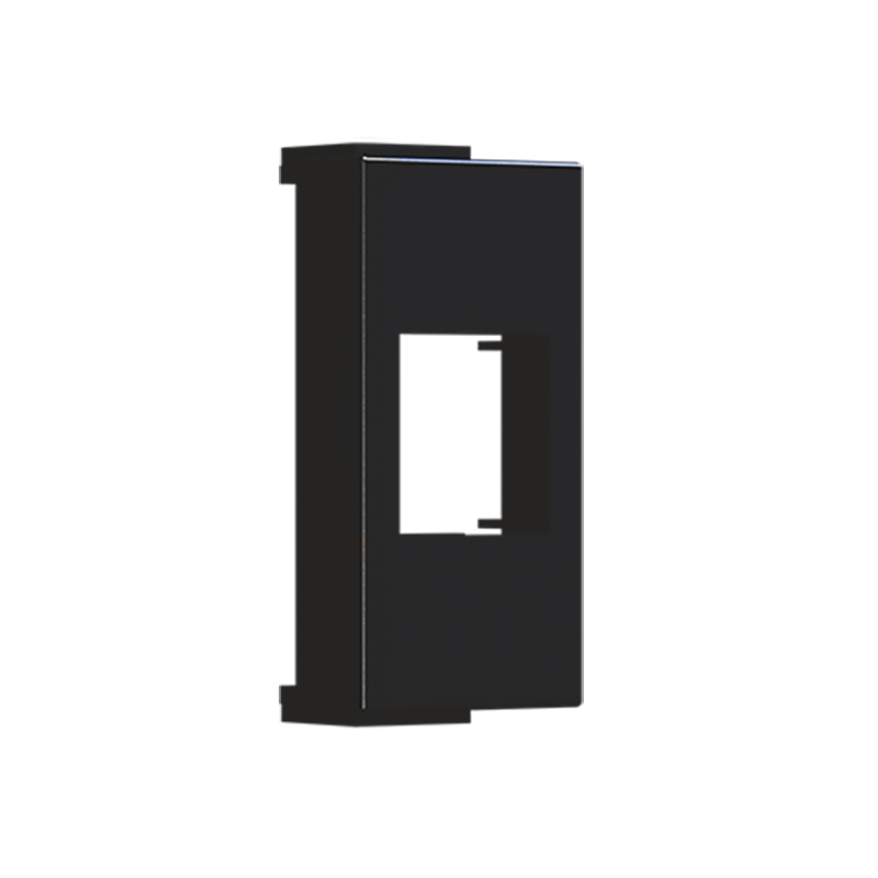 ^ MODYS MOUNTING FRAME BLANK FOR KEYSTONE MATT BLACK 1 M. IP21 10101433465