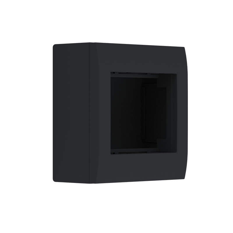 ^ WALL MOUNTING BOX 2M IP20 MAT BLACK 10101433602