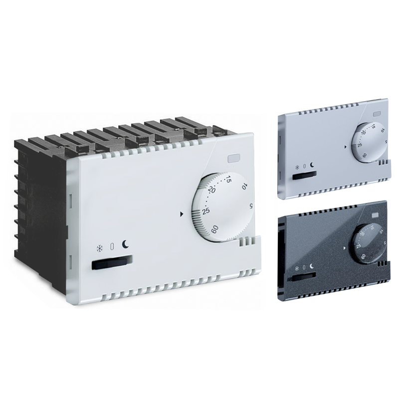 ^ MODYS ELEC. FLOOR/SURFACE TEMPER. CONTR. WHITE-SILVER-ANTHRAC. 3 M. 1P 8(2)A 230VAC IP30 10101450470