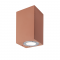 ^SQUARE WALL MOUNTED LUMINAIRE UP-DOWN IP65 2XGU10 TERRACOTTA CEMENT MK0532STC
