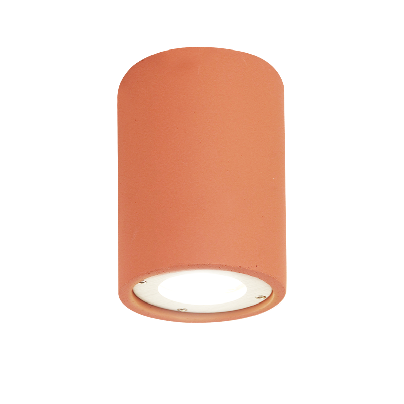 ^ROUND CEILING LUMINAIRE IP65 GU10 TERRACOTTA CONCRETE MK163130RTC