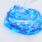 100 LED STRING LIGHTS TIMER BLUE SILVER COPPER WIRE & BAT.3XAA IP44 10m+10cm X01100615