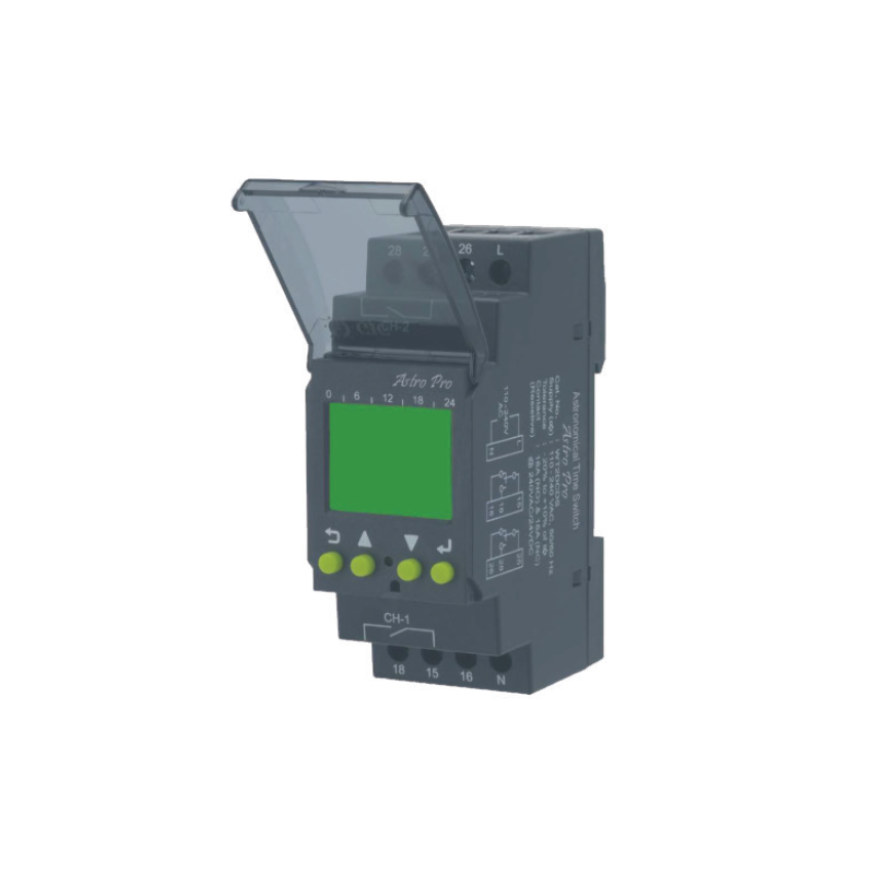 ASTRONOMICAL DIN RAIL TIME SWITCH ASTRO PRO+ 110-240V AC 2C/O DY0AT2DCDS ASTRONOMICAL DIN RAIL TIME SWITCH ASTRO PRO+ 110-240V AC 2C/O DY0AT2DCDS