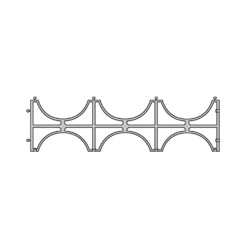 CAVIDOTTO SPACER, 6 CONDUITS, Φ125 SELLETTA1256