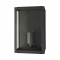^SAND BLACK WALL LUMINAIRE CELIA MINI 1XE27 IP44 WITH CLEAR GLASS CELIAM1WBK