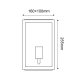 ^SAND BLACK WALL LUMINAIRE CELIA MINI 1XE27 IP44 WITH CLEAR GLASS CELIAM1WBK ^SAND BLACK WALL LUMINAIRE CELIA MINI 1XE27 IP44 WITH CLEAR GLASS CELIAM1WBK