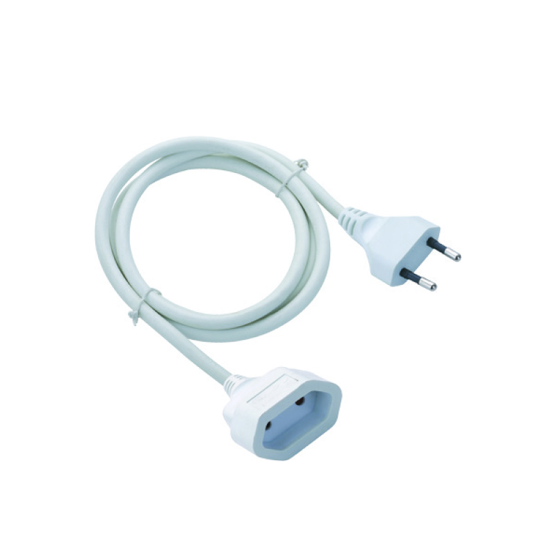 EXTENSION CORD PIN TYPE 10A H05VV-F 2x1mm2 IP20 3m BEC202X13