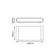 ^LED SMD WALL LUMINAIRE 11W 570LM 60° 230V AC 3.000K RUSTY CRI80 IP54 30.000HRS LG2632R