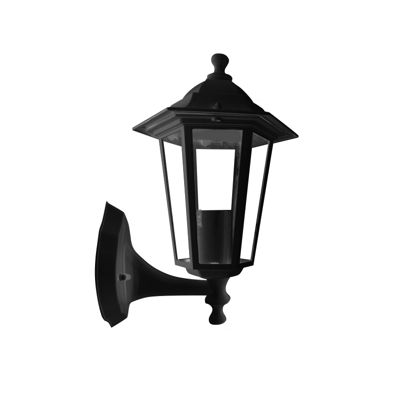 WALL LATERN LAMP BLACK IR44 E27 60W BLACK IR44 E27 60W ABOVE RAL C0026 HI6021BMS