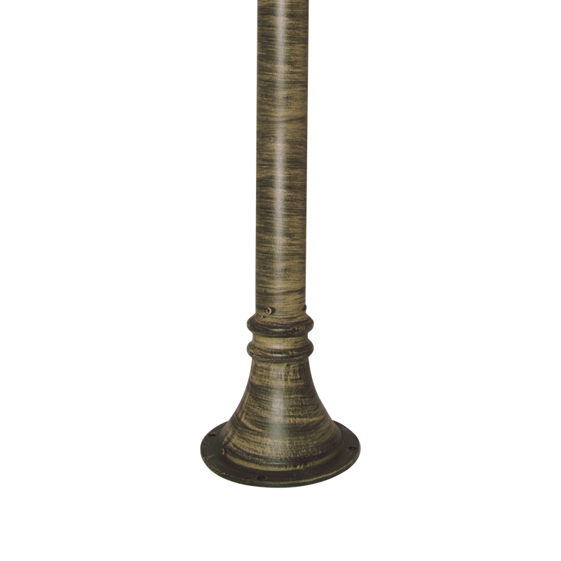 SMALL POLE 0.50 met. WITH BASE WITH BASE FOR ALUMINUM LIGHTS GOLD-BLACK HIPC500GB