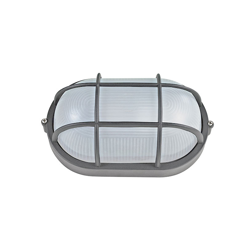 BULKHEAD E27 208mm GREY WITH COLOUR RAL7016M HI5031GDS