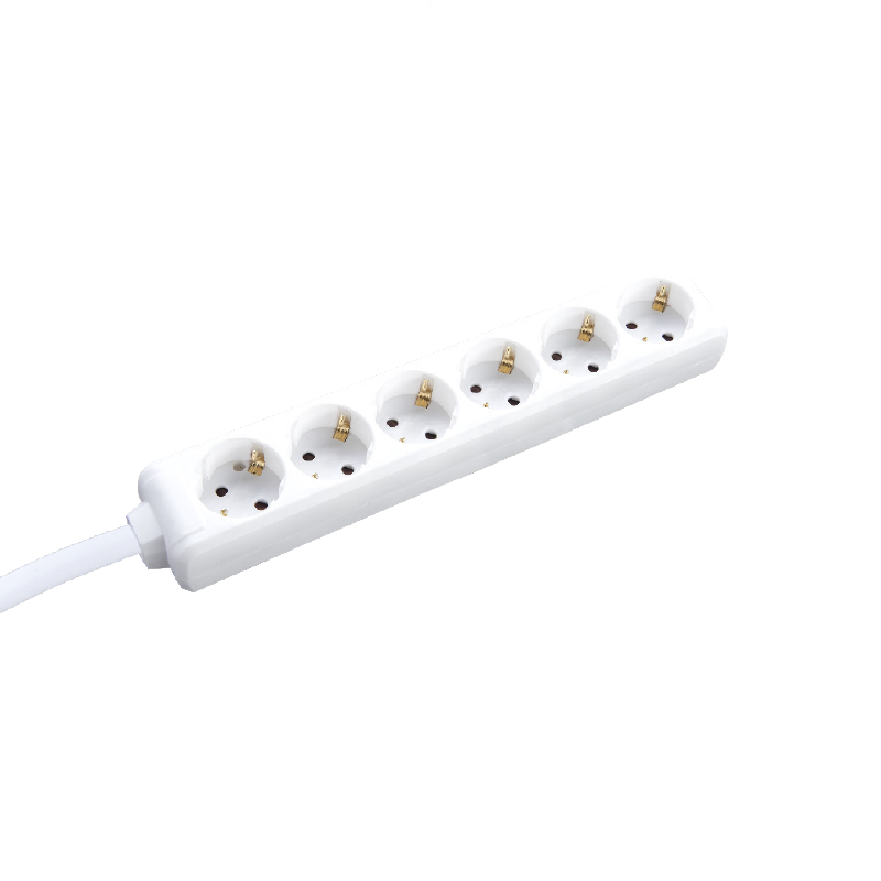 MULTISTRIP 6 SOCKETS WITH CHILD PROTECTION NO SWITCH 16A IP20 WITH CABLE H05VV-F 3x1.5mm2/3m NET BMS20C63